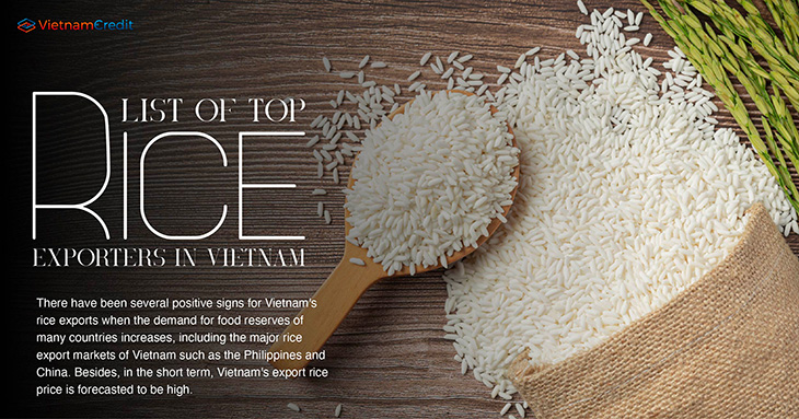 List of top rice exporters in Vietnam 